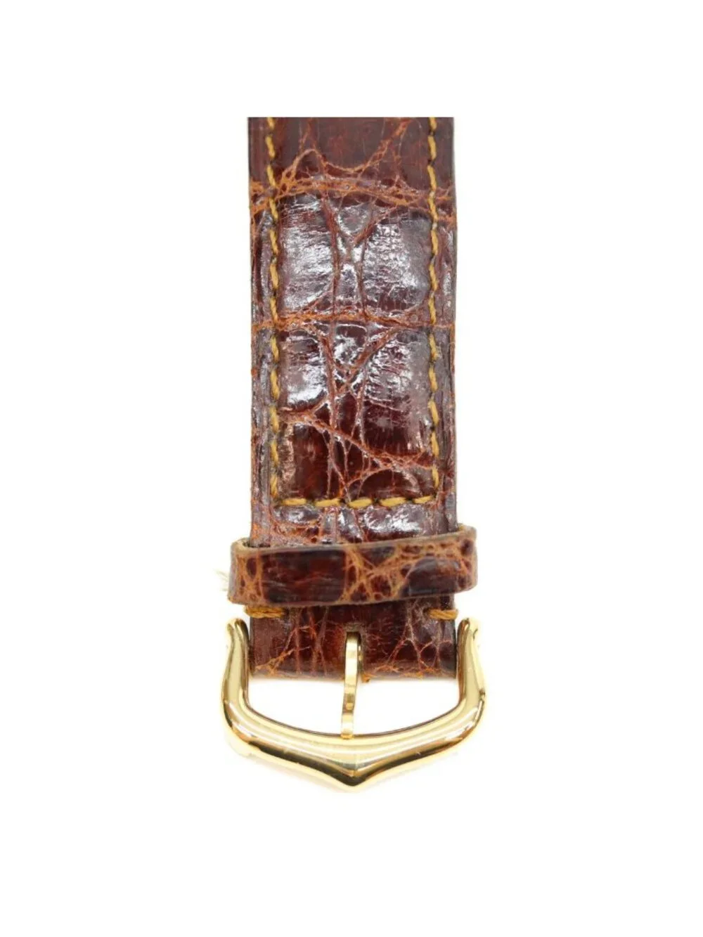 Cartier Must Tank Vermeil LM Ivory Roman Dial Leather